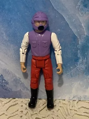 Rare Vintage Motocross Motorcycle Driver Racing Action Figure Purple Red Toy • $7.50