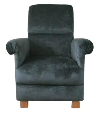 Laura Ashley Villandry Charcoal Grey Fabric Adult Chair Armchair Accent Small  • £241.40