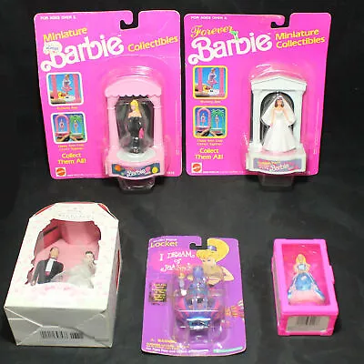 1989 - 1997 Lot Of 5 Barbie Doll Items & I Dream Of Jeannie Locket NRFB • $47