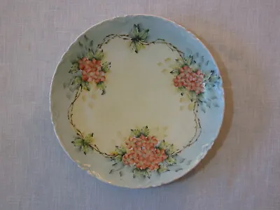 Vtg Habsburg China MZ Austria 8-3/4  Salad Plate White/Blue/Pink Floral Signed • $16.95