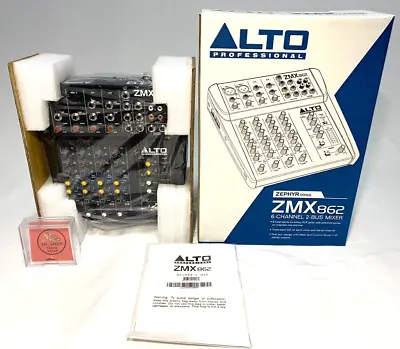 Alto Professional 6 Channel Compact Mixer ZMX862 Effector AC100 NEW • $117.58