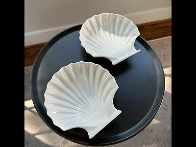 Vintage Mt. Mount Clemens Pottery  Shell Oven MicroSafe Dish Set Of 2 • $30