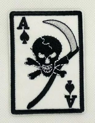 Poker Pirate Ace Of Hearts  Iron-on Patch PLAYING CARD Embroidered Emblem 362 • $2.89