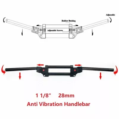 28mm 1 1/8  Adjustable ATV Handlebar Anti Vibration Banshee Raptor 350 660 700 • $99.48