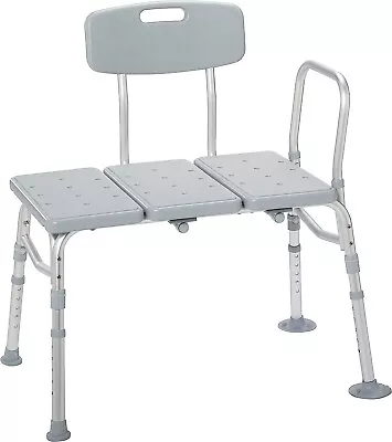 Drive Medical 12011KD-1Tub Transfer Bench Height Adjustable Bathtub Shower Chair • $55.99