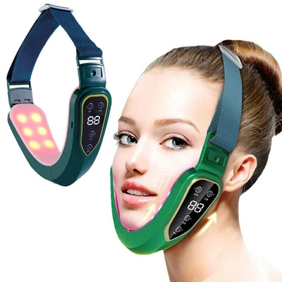 $19.91 • Buy Electric V-Shape Face Lift Massager Double-Chin Removal LED Skin Tightening Belt