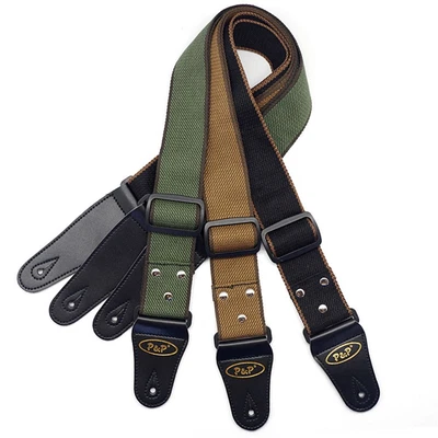 $14.38 • Buy Bass Folk Guitar Strap Pure Cotton Band Guitar Accessories Webbing Belt