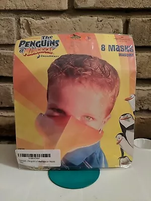 Nickelodeon Penguins Of Madagascar 8 Paper Masks Hallmark Party NEW Beaks • $14.99