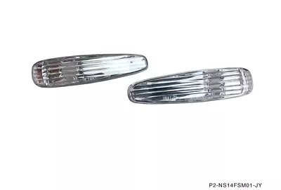 P2M Clear Front Side Marker Lights Lamps Set Silvia 240SX S14 Zenki Kouki 95-98 • $32.90