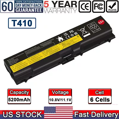 Battery For Lenovo Thinkpad T410 T420 T520 W520 SL410 SL510 T4737 T4753 T4757 PC • $14.95