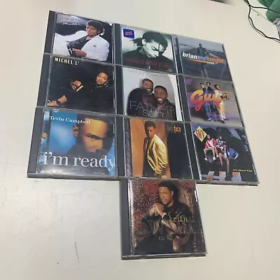 Lot Of 10 R&B & Soul CD's 90's 2000's Michael Jackson Keith Sweat SWV McKnight • $15.30