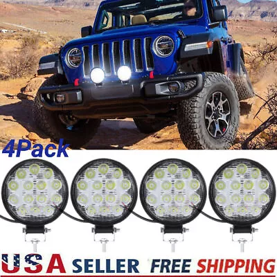 4x 4.5Inch Round LED Offroad Lights Driving Bumper Fog Lights Tractor ATV Truck • $11.39