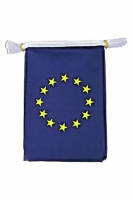 £6.99 • Buy 33ft EU Euro European Union Fabric Flags Eurovision Party Bunting