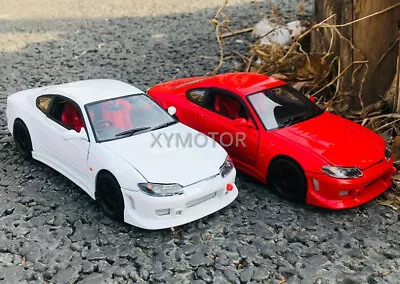 Welly 1/24 Nissan Silvia S15 Diecast Model Racing Car Gift Colors Red/White • $30.59