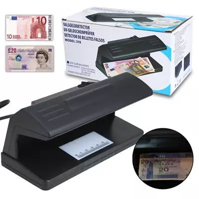 Protable UV Light Practical Bill Currency Money Detector Checker EU PLUG • $20.02