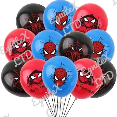 MARVEL SPIDERMAN Superhero Birthday Party Balloons Children Kids Decorations • £7.95