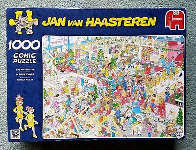 Jan Van Haasteren 1000 Piece Jigsaw Puzzle ~ The Winter Fair  ~  Complete  • £2.99