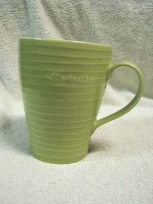 $5.17 • Buy Starbucks 2009 Design House Stockholm Sage Green Ribbed Coffee Mug 12 Oz