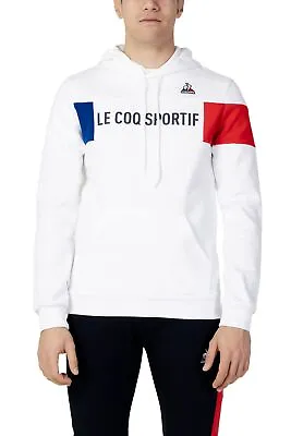 Le Coq Sportif Hooded Sweatshirt M New Optical White • £112.86