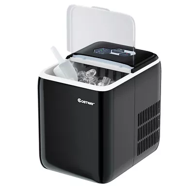 Electric Ice Maker Machine For Countertop 44Lbs/24H Self-Clean With Scoop Black • $139.99