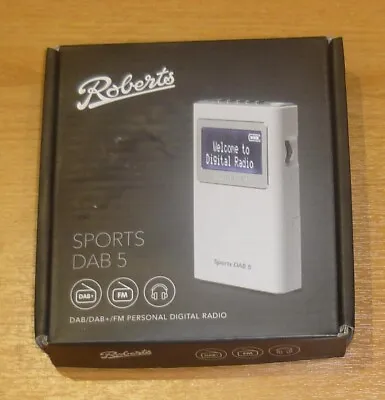 £14.50 • Buy Roberts Radio Sports DAB5 DAB/DAB+/FM Personal Digital Radio - Portable Radio - 