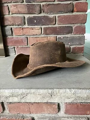 Vintage Men’s Hat Minnetonka “The Outback” Brown Genuine Leather • $29.99