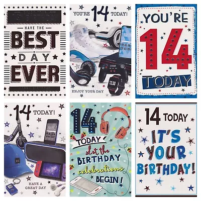 14th Birthday Card ~ Boy's / Male 14th ~ For You On Your 14th ~ Various Design • £1.79