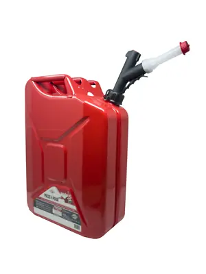 5 Gallon Jerry Can Oil Gasoline Gas Can Steel Tank Military Style & Spout • $91.49