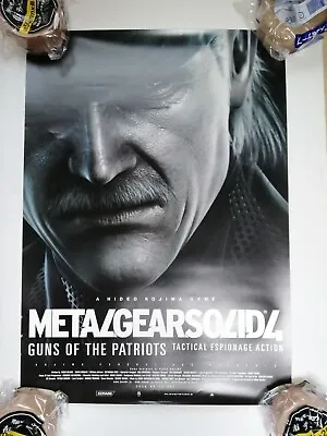 Rare Game Official Promo Poster Metal Gear Solid 4 Guns Of The Patriots SizeB2 A • $59.99