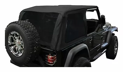 Jeep Wrangler Tj Bowless Soft Top With Tinted Windows Black Diamond New 1997-06 • $969