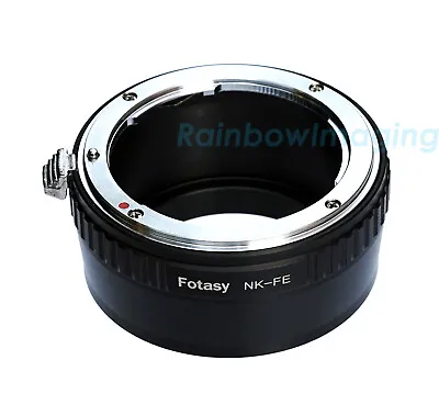 Nikon F Mount Lens To Sony E-Mount NEX Adapter NEX-F3 A6000 A5000 A3500 A6300 • $11.79