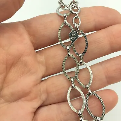 SARAH COVENTRY Vintage Bracelet Silver Tone Links Retro Gift Party Small/Child • £12