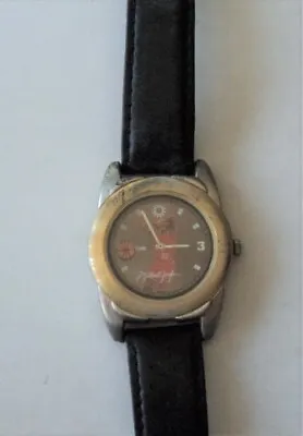 Michael Jordan Wilson Leather Wrist WATCH BULLS Basketball -  • $24.99