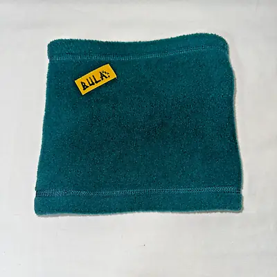 VTG Kids BULA Fleece Neck Gaiter Gator Neck Warmer Green Blue Warm Soft 9 X9  • $5