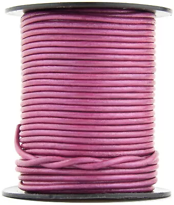 Xsotica® Pink Metallic Leather Cords Round Leather Cord 1mm -Choose Length • $1.25