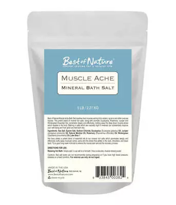 Best Of Nature Muscle Ache Mineral Bath Salt - 5 Pound Bag • $30