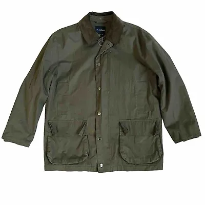 Brooks Brothers Olive Green Waxed Field Utility Jacket M • $151.60