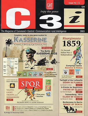 C3i Magazine: Kasserine: Number 15 From 2003 GMT Games • $25.20