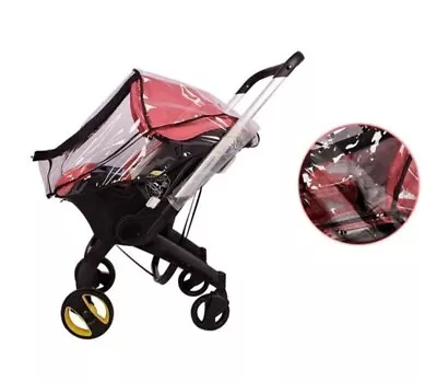 Baby Car Seat Carrier Rain Cover For Doona Baby Stroller Transparent Travel Car • £6.99