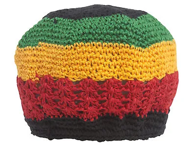 Hand Crocheted Beanie Rasta • $8.95