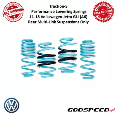 Godspeed Traction-S Performance Lowering Springs Fits 11-18 Volkswagen Jetta GLI • $162