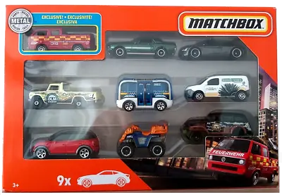 Matchbox 2020 Exclusive 9 Car Pack - VW Fire Engine GKR49 *NEW & SEALED* • £15.99