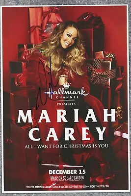 Mariah Carey Autographed Concert Poster  All I Want For Christmas Is You • $45