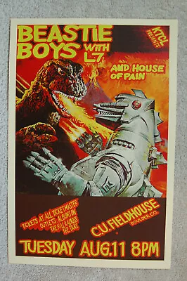 $4.50 • Buy Beastie Boys Concert Tour Poster 1992 Boulder L7--