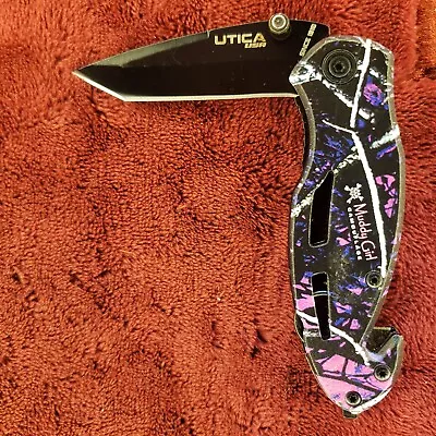 Utica USA Muddy Girl Folding Pocket Knife M1835 • $18.95