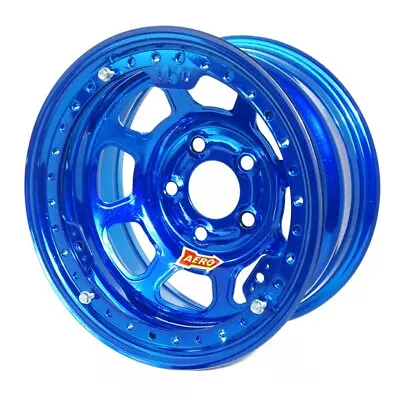 Aero 53-904530BLU 53 Series 15x10 Wheel BL 5x4.5 BP 3 Inch BS • $244.99