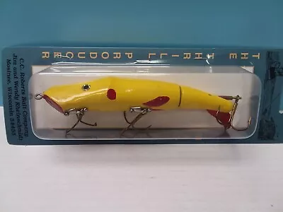 C.C. Roberts - Mud Puppy Model 103 River Model Lure - Yellow - Pike / Musky NOC • $19.95