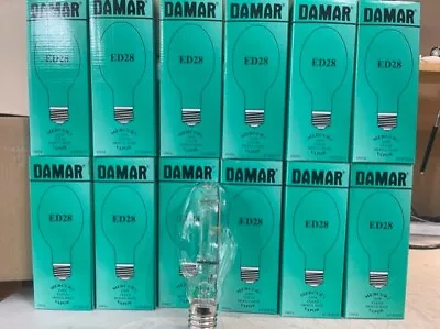 Damar 250 Watt Mercury Vapor Lamp Clear Lot Of 12 Lamps ED28 E39 Mogul Bas • $84