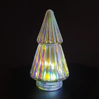 Target Bullseye 4.5  Christmas Tree New 2023 Iridescent Glass Added Light Includ • $6