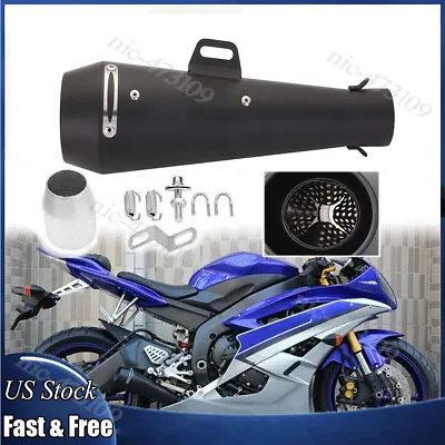 Motorcycle Exhaust Muffler Pipe DB Killer Slip On M4 Exhaust For GSXR 750 YZF R6 • $45.01